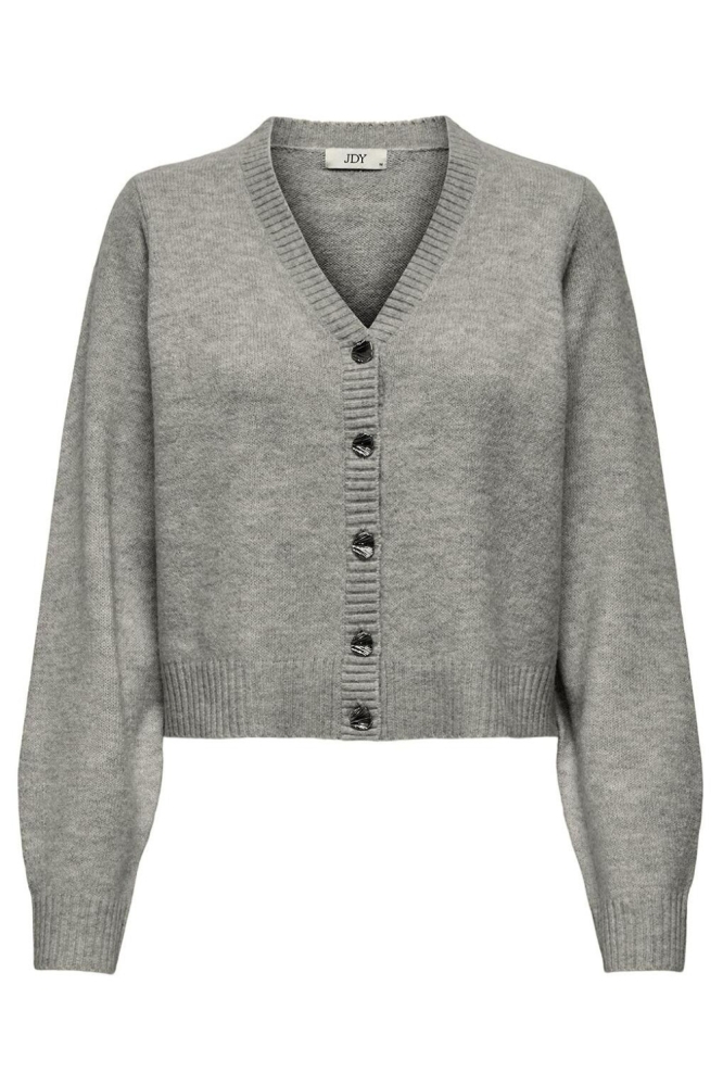 Jacqueline de Yong grijze dames vest | Vooraanzicht