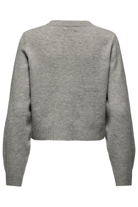 Jacqueline de Yong grijze dames vest | Achteraanzicht