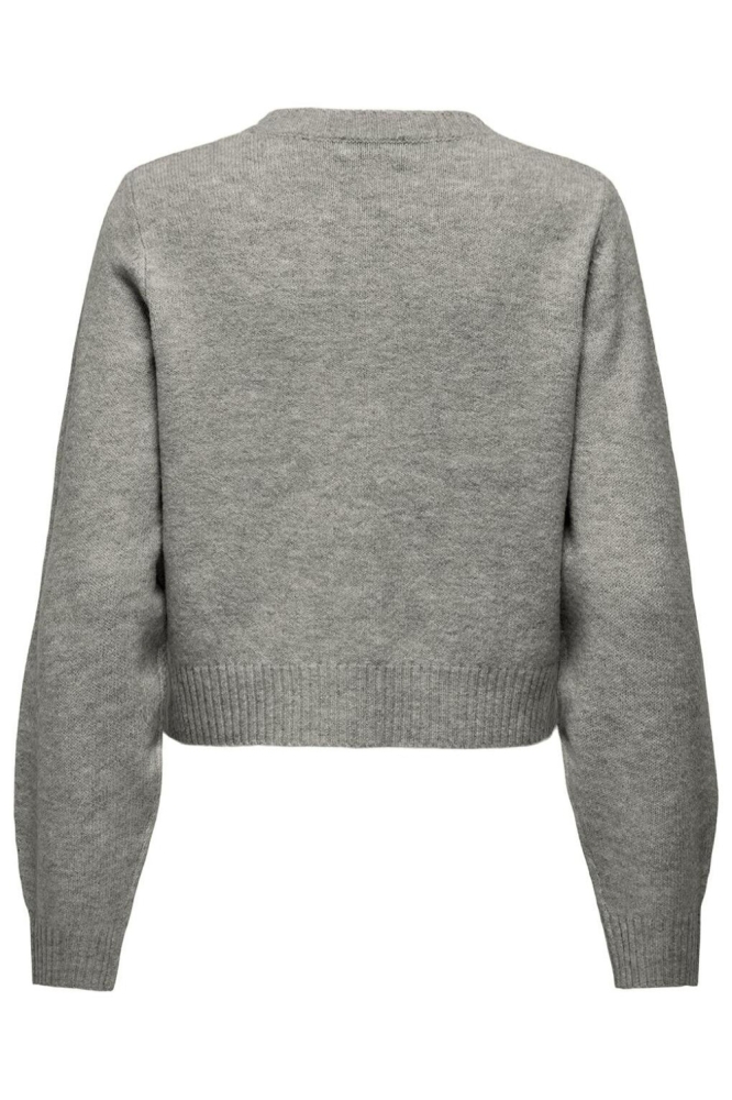 Jacqueline de Yong grijze dames vest | Achteraanzicht