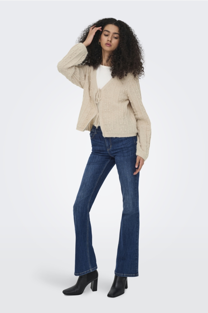 Jacqueline de Yong ecru dames vest | Model