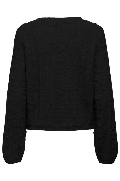 Jacqueline de Yong zwarte dames vest | Achteraanzicht