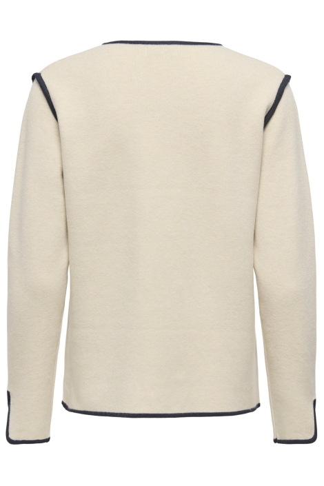 Jacqueline de Yong beige dames vest | Achteraanzicht