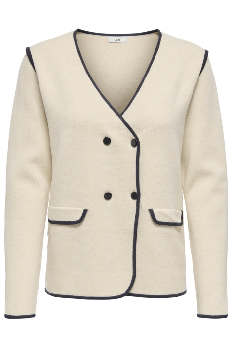 Jacqueline de Yong beige dames vest | Vooraanzicht