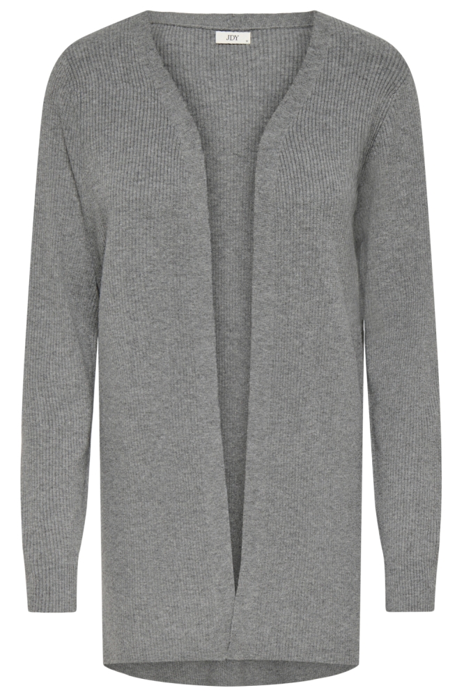 Jacqueline de Yong grijze dames vest | Vooraanzicht