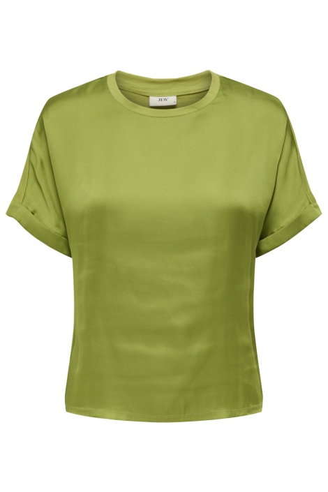Jacqueline de Yong groene dames t-shirt | Vooraanzicht