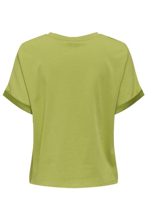Jacqueline de Yong groene dames t-shirt | Achteraanzicht