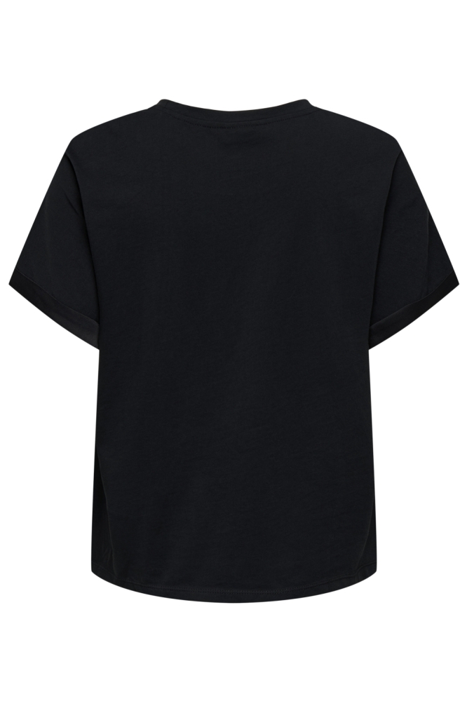 Jacqueline de Yong zwarte dames t-shirt | Achteraanzicht