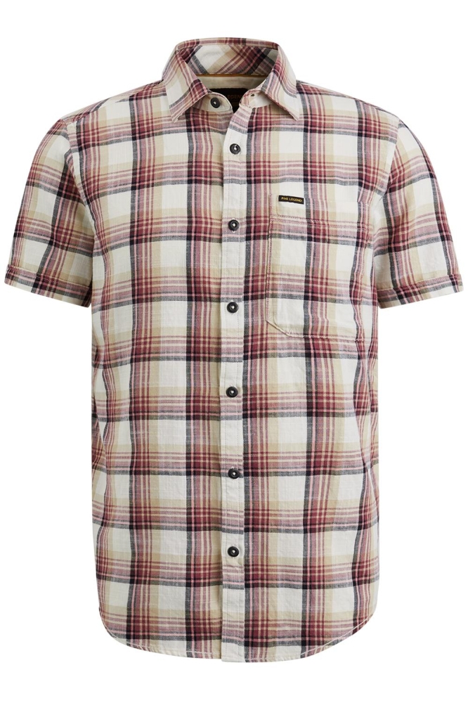 PME legend beige heren overhemd | Vooraanzicht