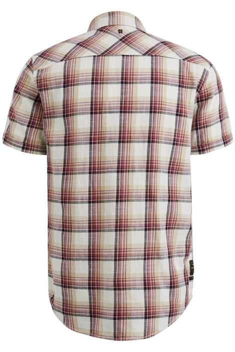 PME legend beige heren overhemd | Achteraanzicht