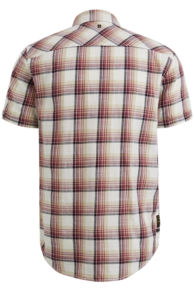 PME legend beige heren overhemd | Achteraanzicht