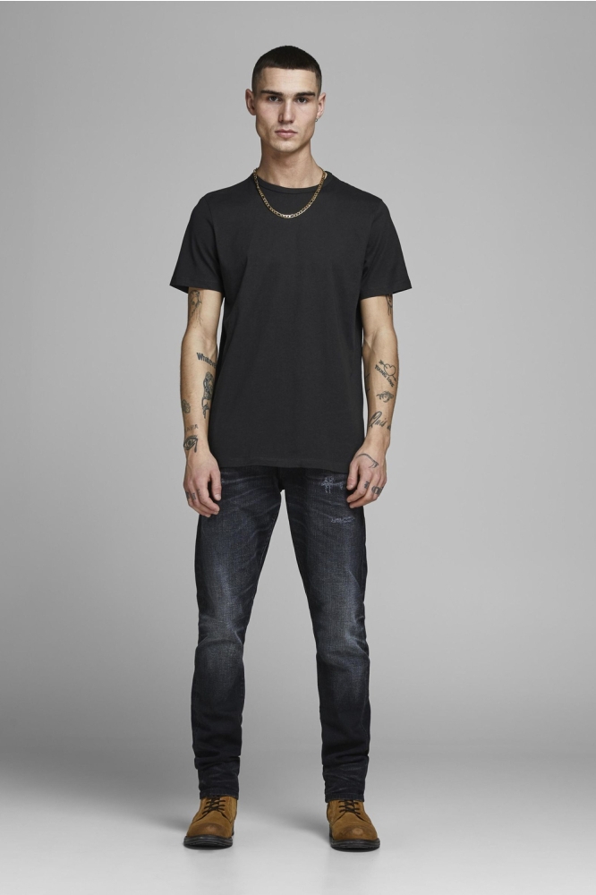 Jack & Jones zwarte heren t-shirt | Model