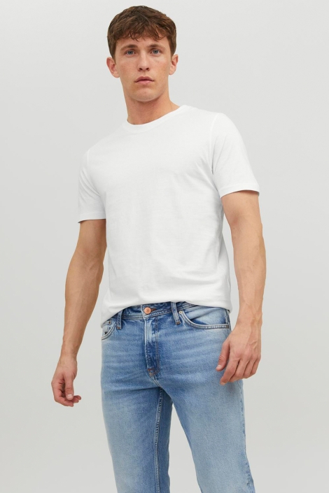 Jack & Jones witte heren t-shirt | Sfeerbeeld, In situatie