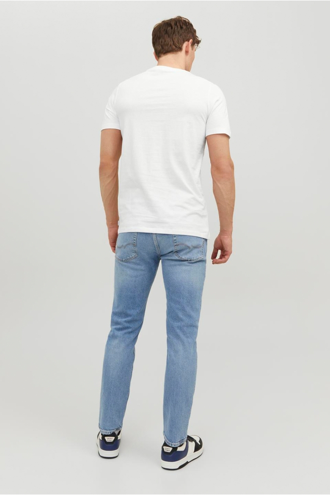 Jack & Jones witte heren t-shirt | Model achteraanzicht