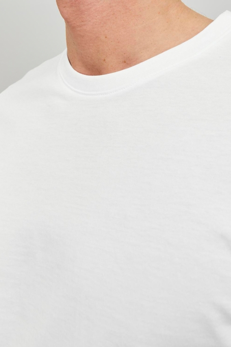 Jack & Jones witte heren t-shirt | Close up
