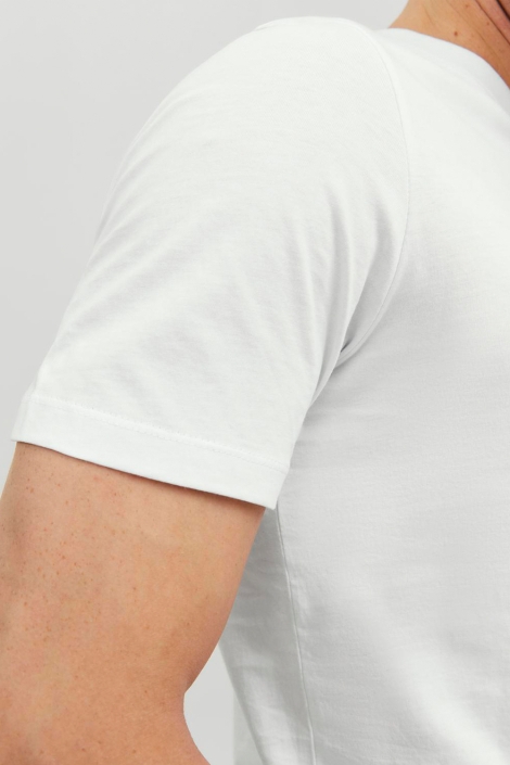 Jack & Jones witte heren t-shirt | Close up