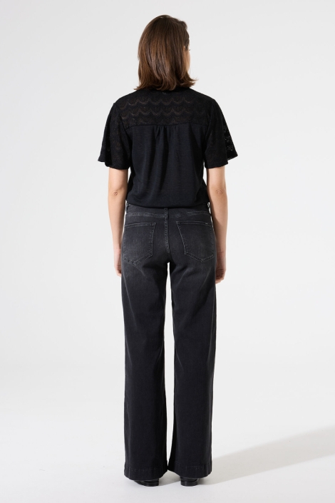 Garcia zwarte dames t-shirt | Model