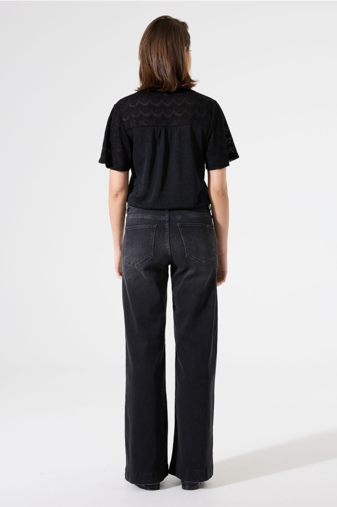 Garcia zwarte dames t-shirt | Model