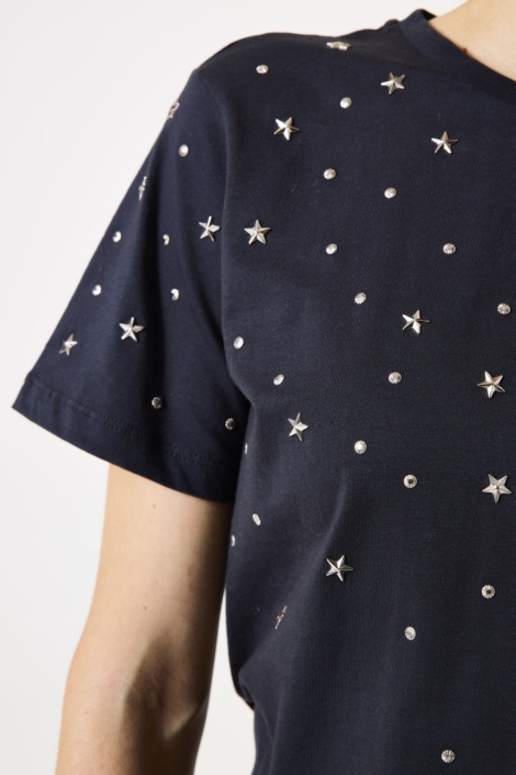 Garcia grijze dames t-shirt | Close up