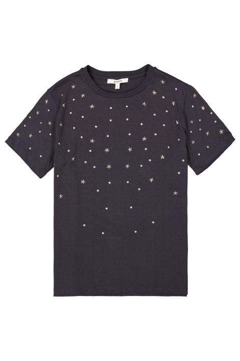 Garcia grijze dames t-shirt | Vooraanzicht