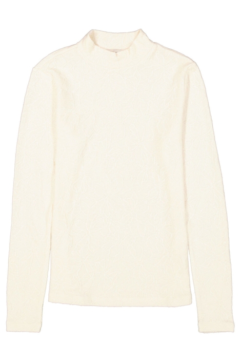Garcia ecru dames t-shirt | Vooraanzicht