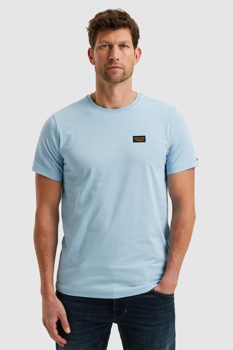 PME legend blauwe heren t-shirt | Model vooraanzicht