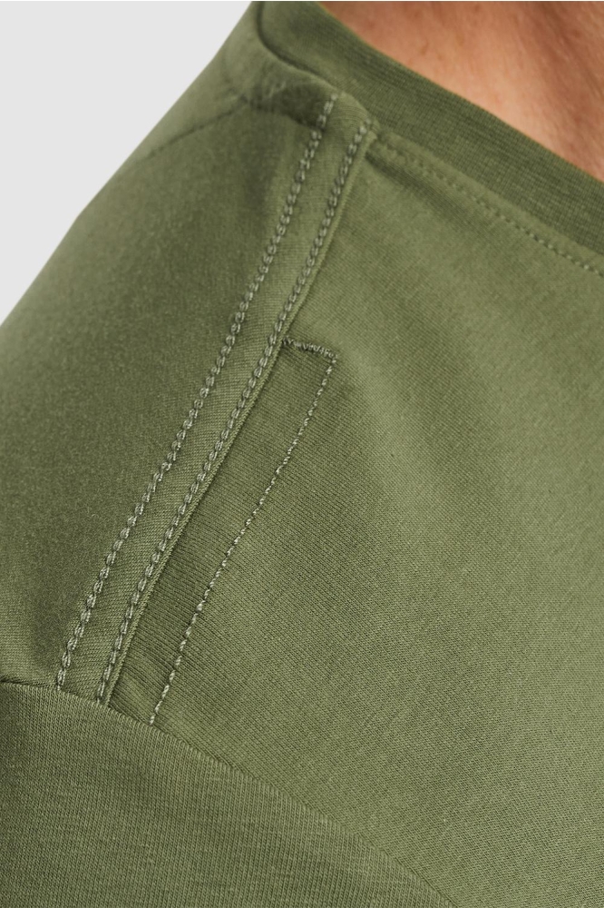PME legend groene heren t-shirt | Close up