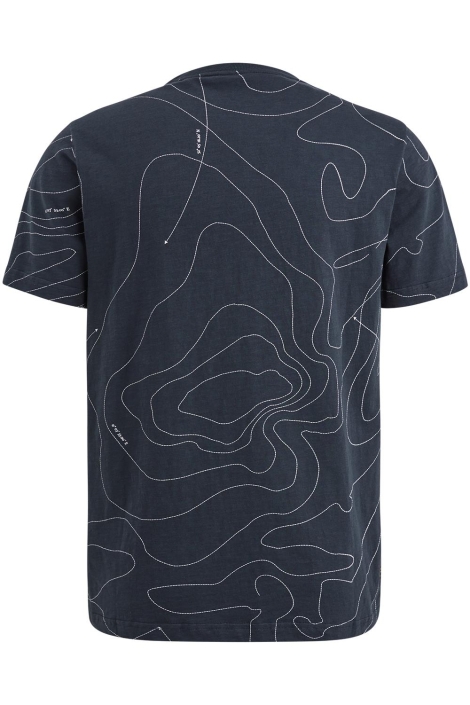 PME legend blauwe heren t-shirt | Achteraanzicht