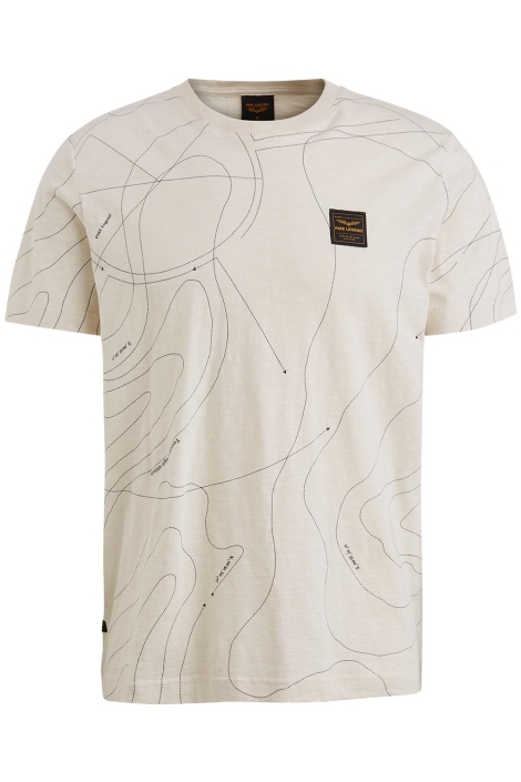 PME legend beige heren t-shirt | Vooraanzicht