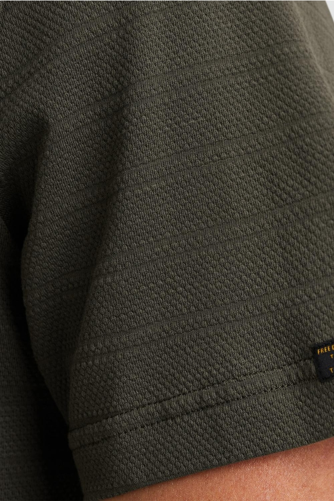 PME legend groene heren t-shirt | Close up