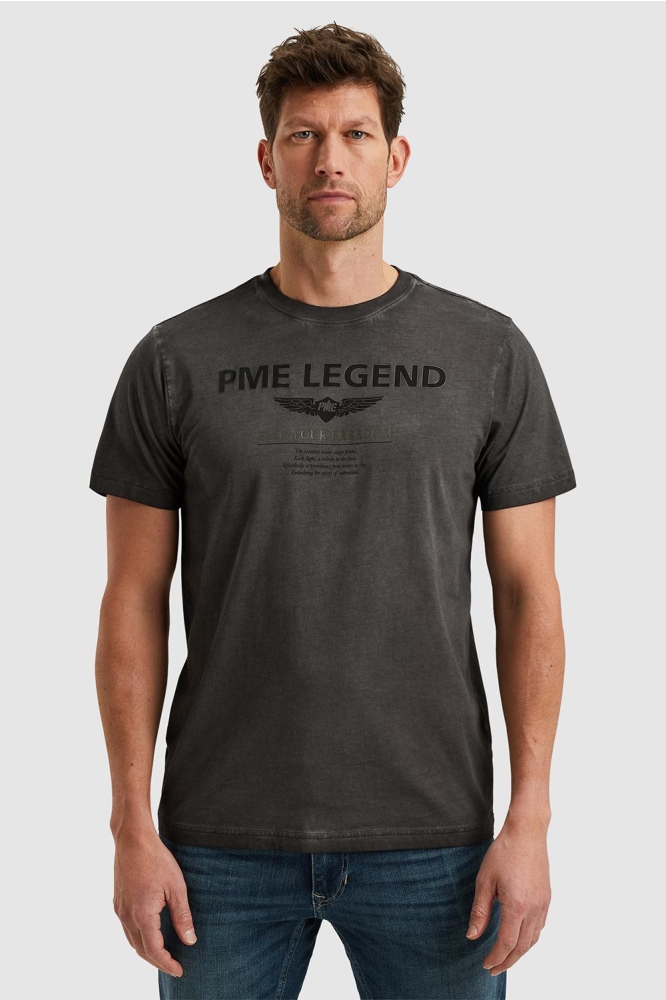 PME legend grijze heren t-shirt | Model vooraanzicht