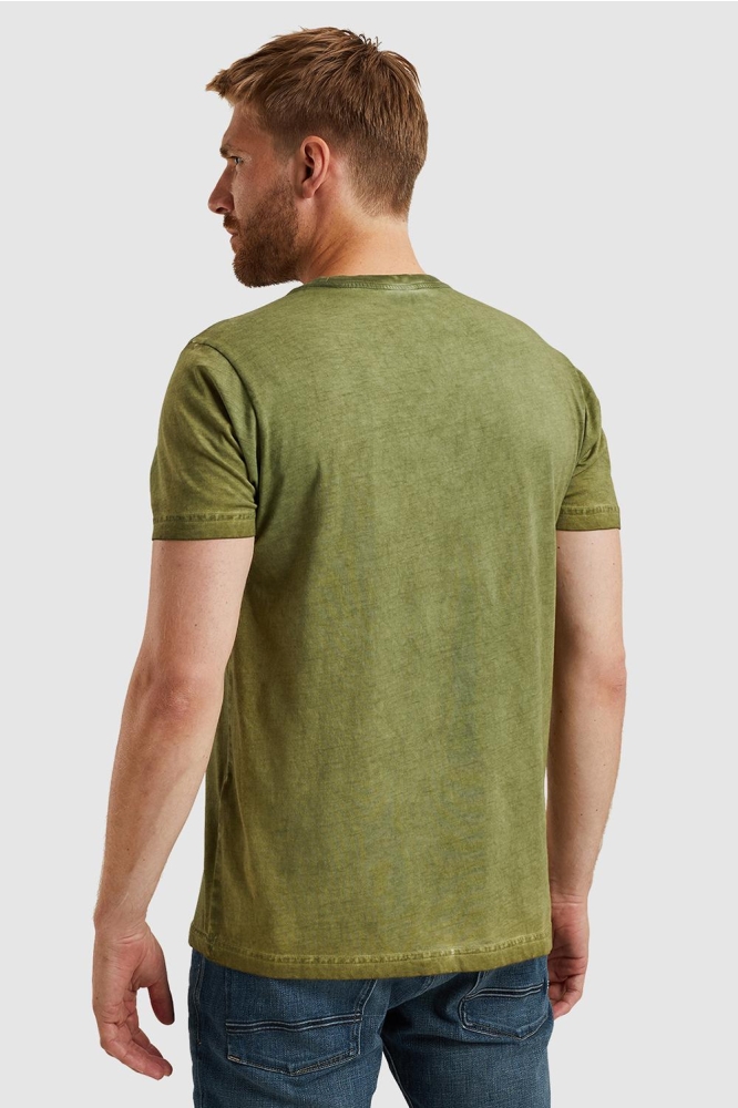 PME legend groene heren t-shirt | Model achteraanzicht