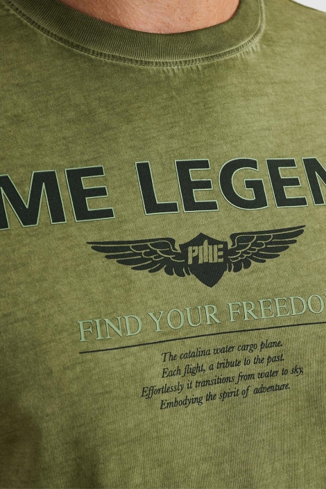 PME legend groene heren t-shirt | Kleurstaal