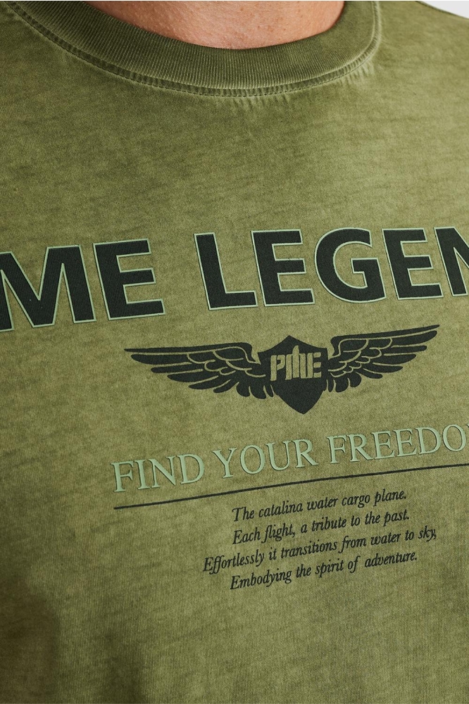 PME legend groene heren t-shirt | Kleurstaal