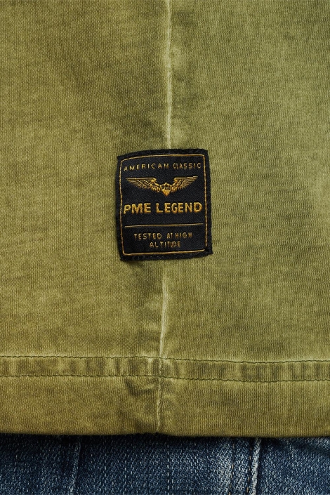 PME legend groene heren t-shirt | Close up