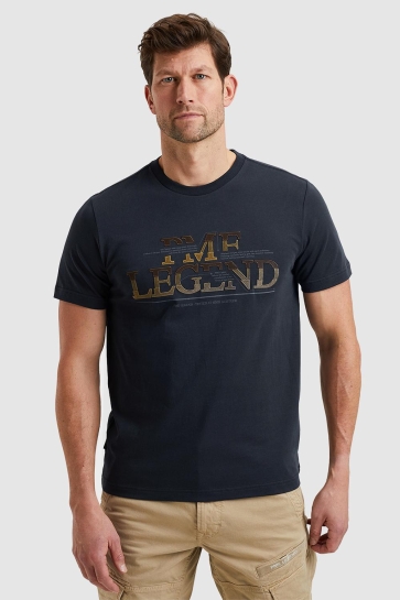 PME legend short sleeve r-neck single jersey Blauw