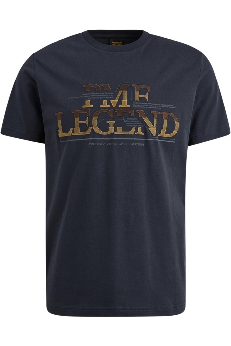 PME legend blauwe heren t-shirt | Vooraanzicht