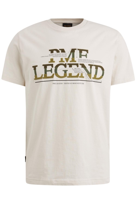 PME legend beige heren t-shirt | Vooraanzicht