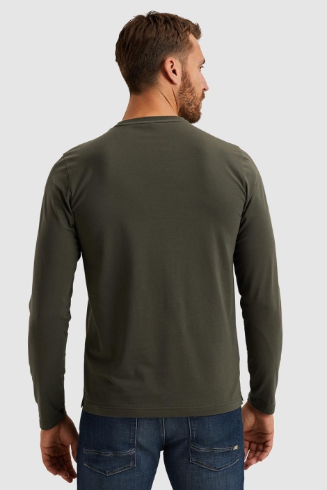 PME legend groene heren t-shirt | Model achteraanzicht