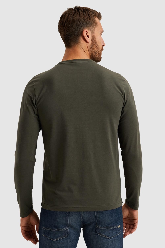 PME legend groene heren t-shirt | Model achteraanzicht