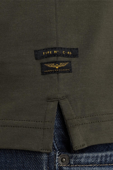 PME legend groene heren t-shirt | Close up