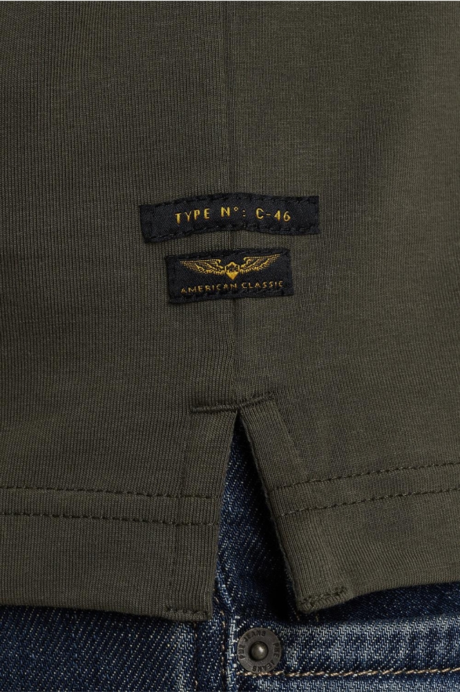 PME legend groene heren t-shirt | Close up