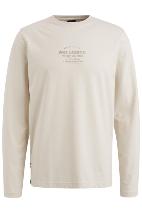 PME legend beige heren t-shirt | Vooraanzicht