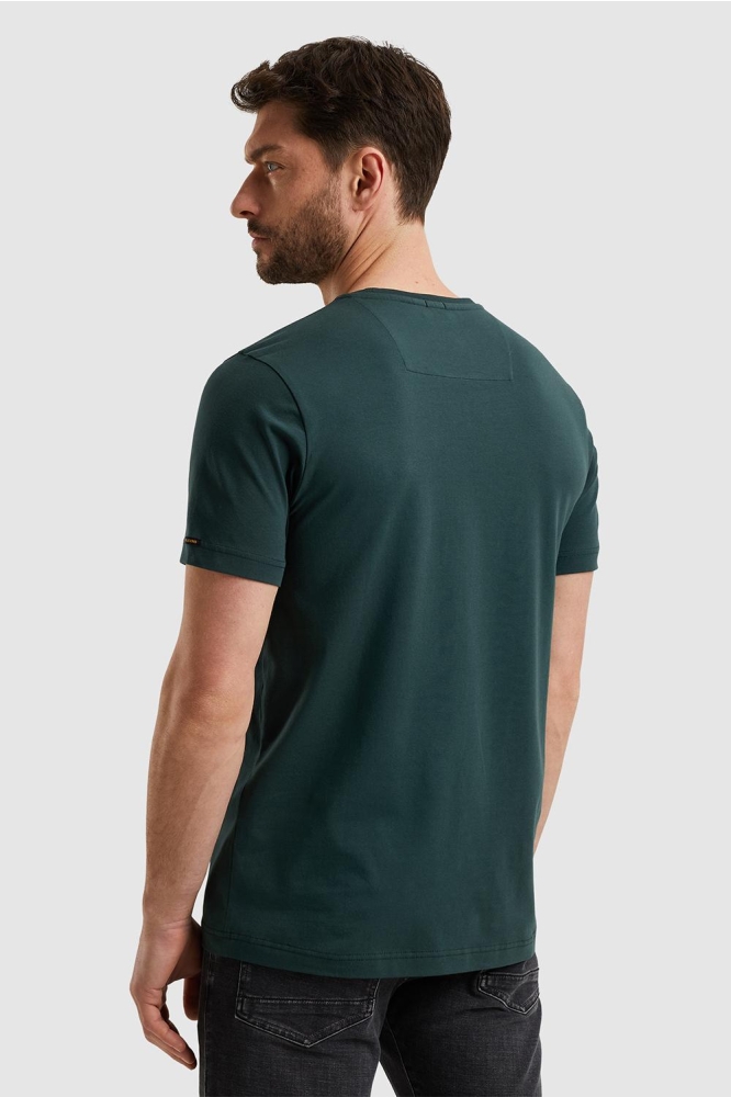 PME legend groene heren t-shirt | Model achteraanzicht