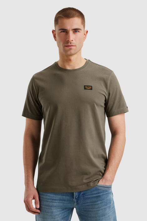 PME legend groene heren t-shirt | Model vooraanzicht