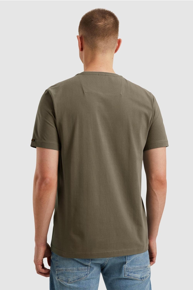 PME legend groene heren t-shirt | Model achteraanzicht
