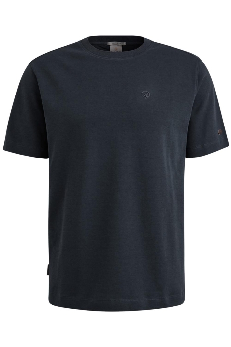Cast Iron blauwe heren t-shirt | Vooraanzicht