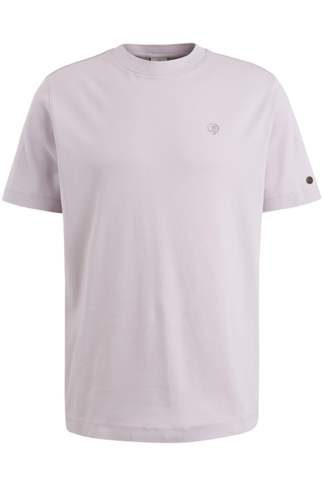 Cast Iron paarse heren t-shirt | Vooraanzicht