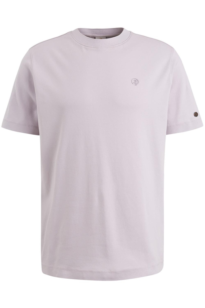 Cast Iron paarse heren t-shirt | Vooraanzicht