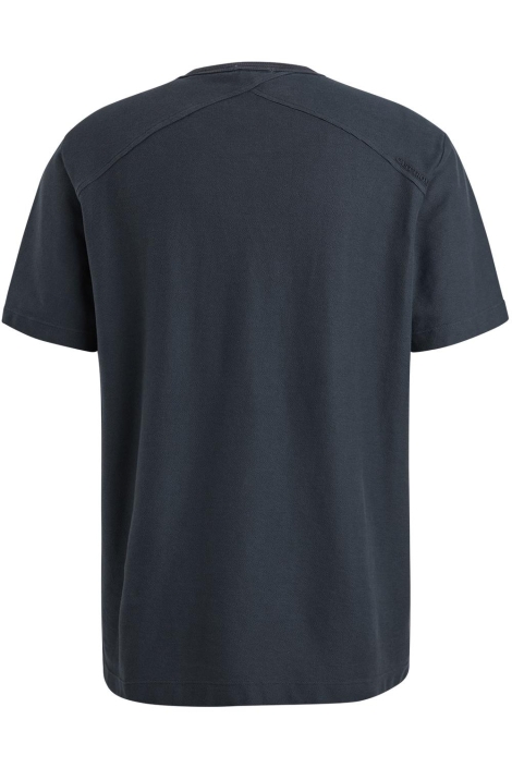 Cast Iron blauwe heren t-shirt | Achteraanzicht