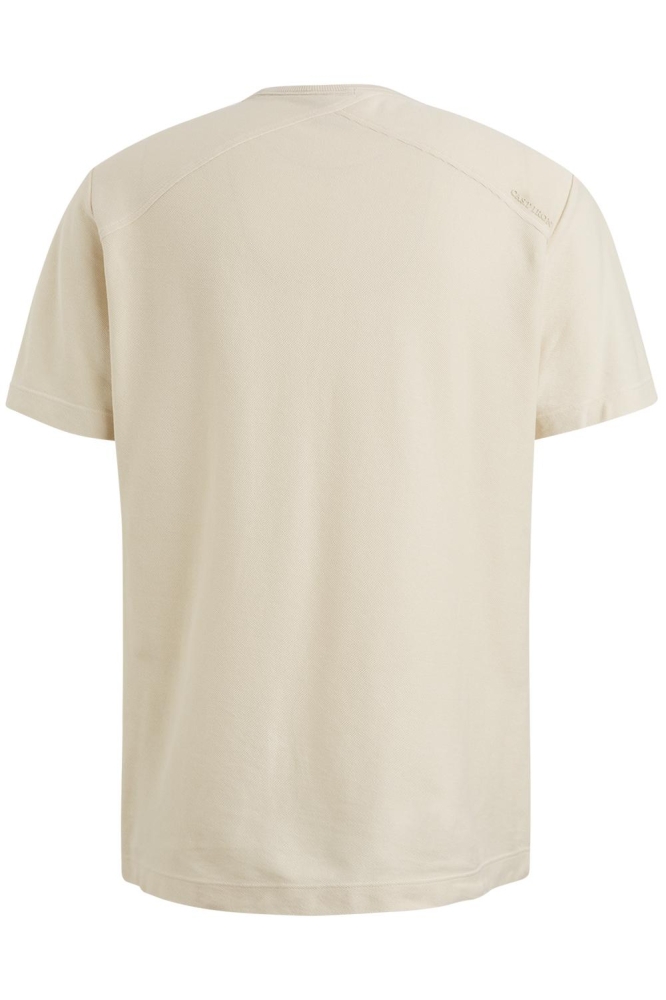 Cast Iron ecru heren t-shirt | Achteraanzicht